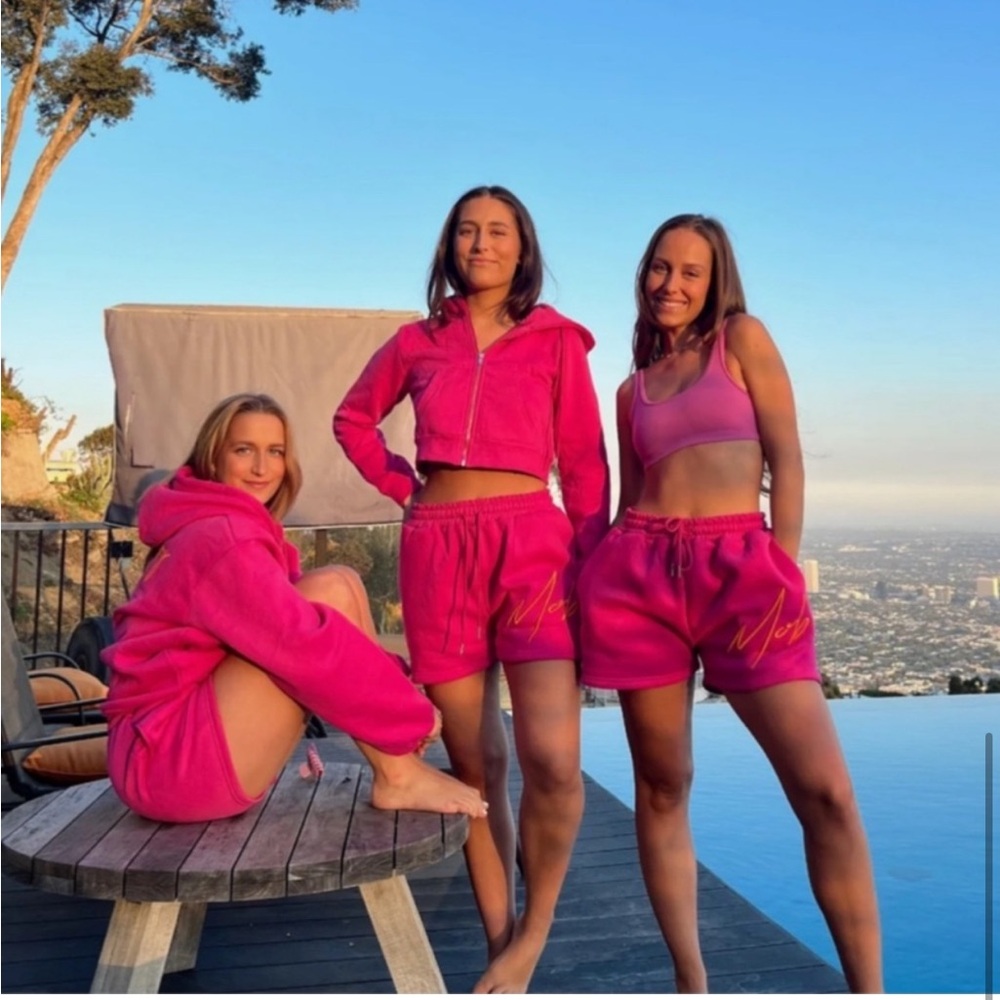 Strawberry Milk Mob - HOT PINK Cropped Zip and Short - Picture 6 of 9